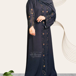 design No, #002  "bridal collection" polyester Nida Abaya"