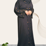 design No, #002  "bridal collection" polyester Nida Abaya"