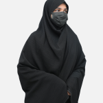 Black Rukhsar fabric Khimar